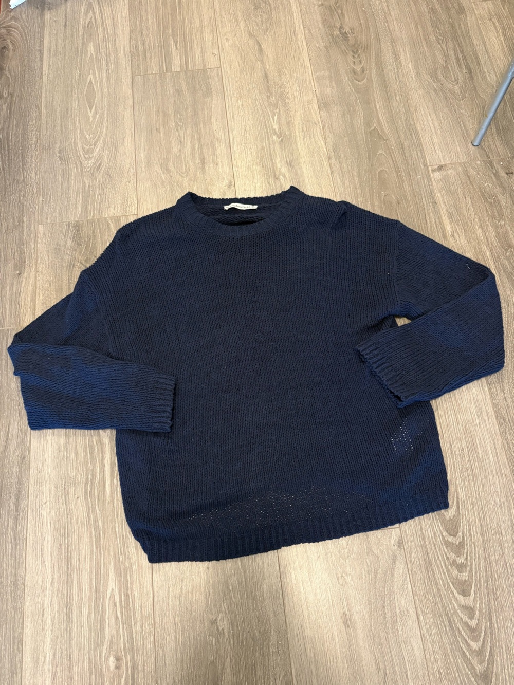 Abercrombie & Fitch Navy Crewneck Knit Sweater